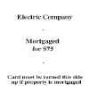 Electric Company Property Card (Back)