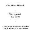 Old West World Property Card (Back)