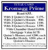 Kromagg Prime Property Card (Front)